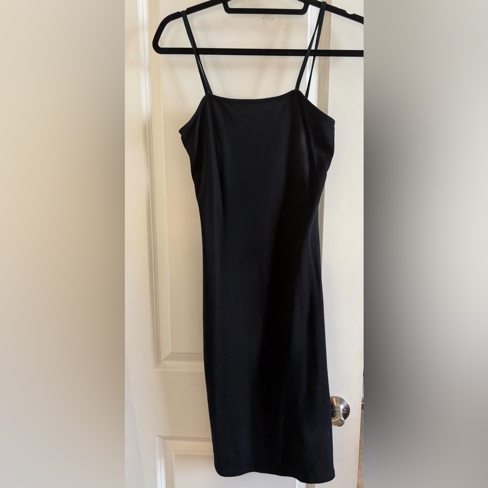 Topshop Black Midi Dress